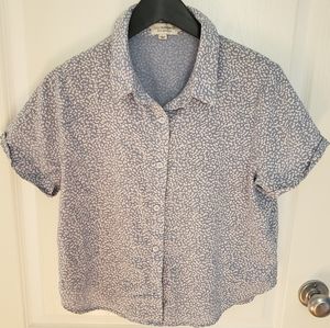 Molly Braken Button Up Short Sleeve polka dot